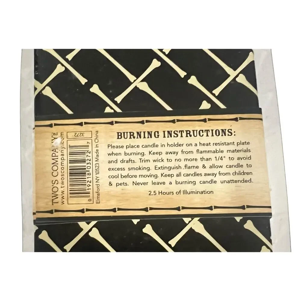 Bone Chilling Skeleton Halloween Taper Candles Two’s Company Novelty Spooky